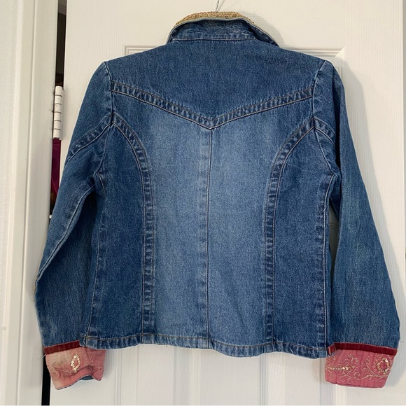 Colorful Patchwork Denim Jacket - Picture 7 of 11